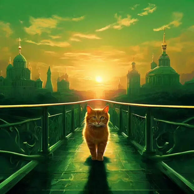 Иллюстрация к песне «Разноцветная Москва». Шедеврум.