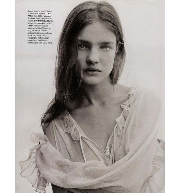 Наталья Водянова в объективе Питера Линдберга для Harper’s Bazaar USA, март 2003