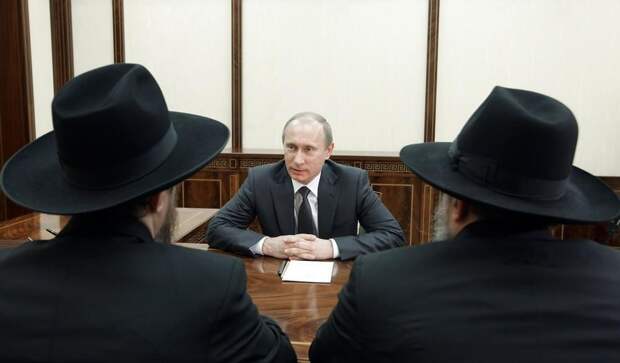 Путин перед престолом Ротшильдов и Рокфеллеров