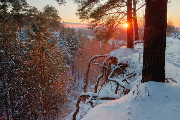 Нижняя Кама, республика Татарстан Средняя температура: −10°C −14°C зима, красота России