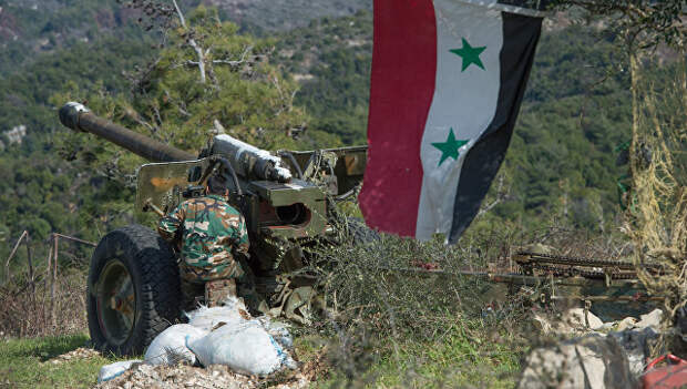 Сирийская армия в провинции Идлиб. архивное фото