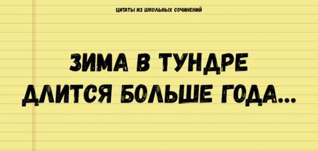 Цитаты из школьных сочинений, которые стоит сохранить для потомков