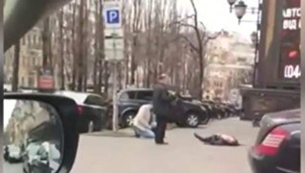 Кадры с места убийства Вороненкова В Киеве