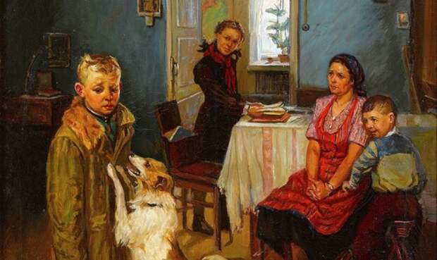 Опять двойка. Ф. Решетников, 1952 год. | Фото: prospekt.media. Опять двойка. Ф. Решетников, 1952 год. | Фото: prospekt.media.