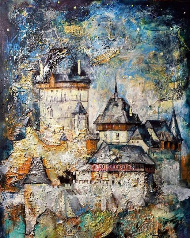 Замок Карлштейн Дарья Воробьева, искусство, картины, художник