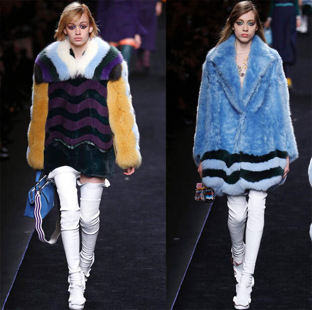 Модные шубы Fendi 2016-2017