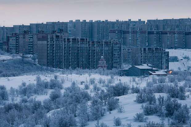 Заполярье. Суровый Мурманск.