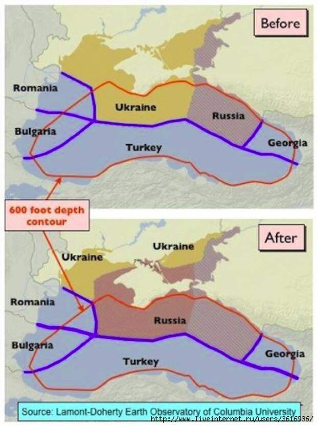 Границы в черном море карта