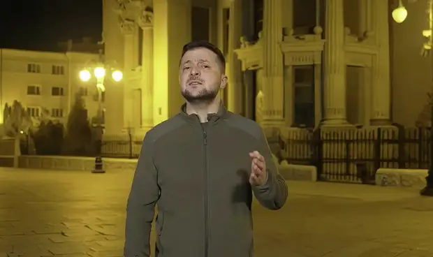 Видеообращение Зеленского «из центра Киева» назвали фейком