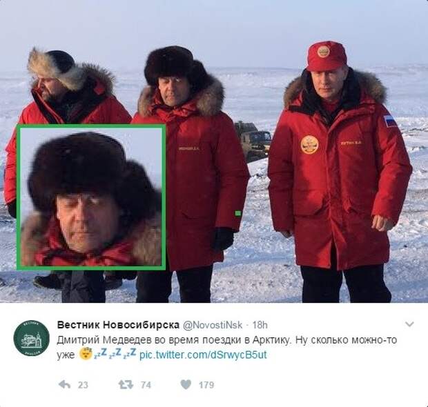 А это уже привет из Арктики. После этой поездки, Медведев и отчитал Александра Ткачева будильник, медведев, прикол, юмор