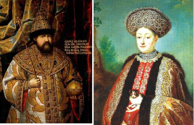 Церемониальная одежда русских царей была богато расшита жемчугом 