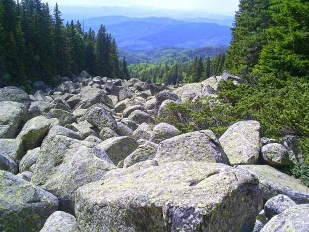 Большая каменная река в Национальном парке Таганай (8 фото)