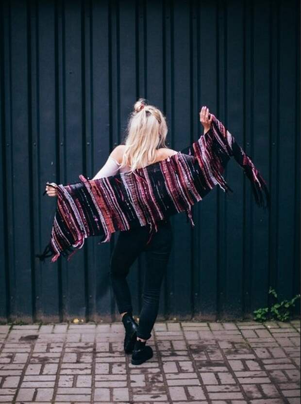 Модный тренд — стильный тканый шарф. Идеи и мастер-класс от Rachel Denbow