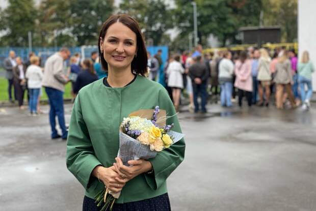 Школьную линейку в День знаний посвятили детской безопасности. Автор фото: Анна Никитина