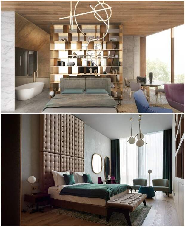 Варианты обустройства номеров в недавно открывшемся отеле (The Veil Hotel Astana, Казахстан)