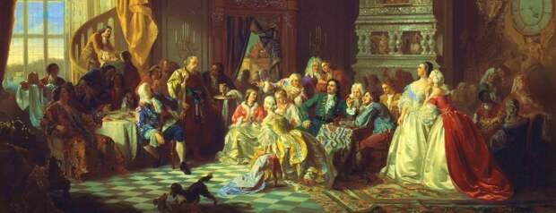 Станислав Хлебовский «Ассамблея при Петре I» Станислав Хлебовский «Ассамблея при Петре I»