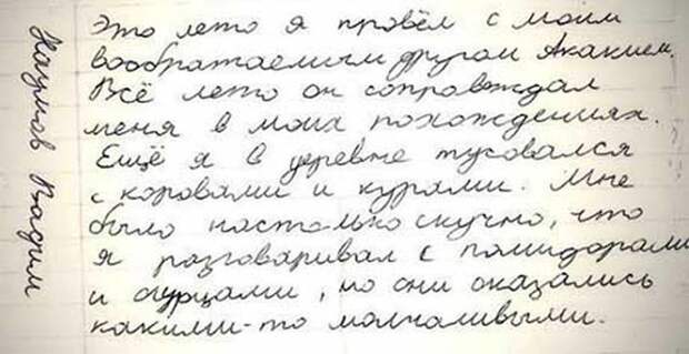 9. Это же как ему в той деревне тяжело было! дети, опять двойка, сочинение, школа