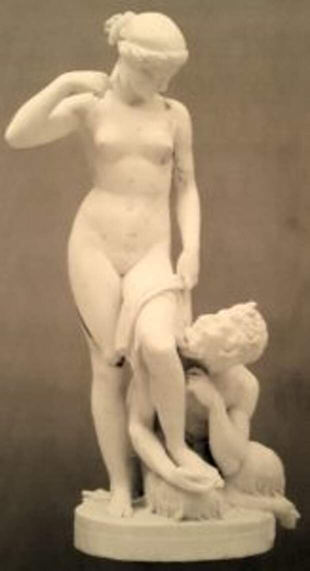 Ставассер. Сатир и нимфа. По модели 1845 года. Мрамор. Государственная Третьяковская галерея