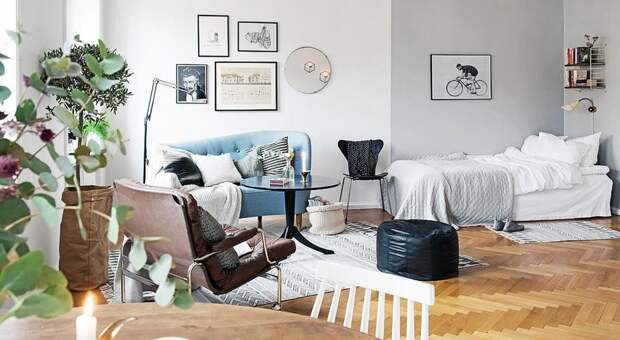 Спальня в небольшой квартире-студии: 10 идей для вдохновения