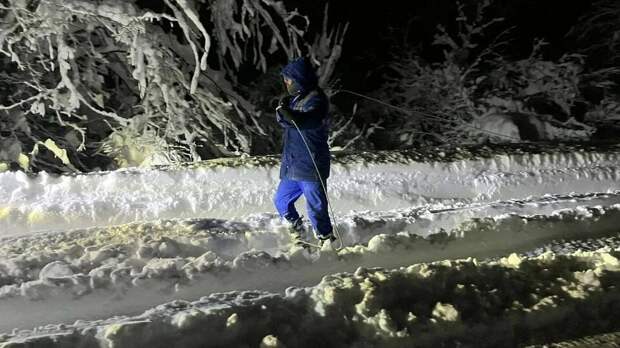 59 тысяч человек остались без света из-за сильного снегопада в Адыгее