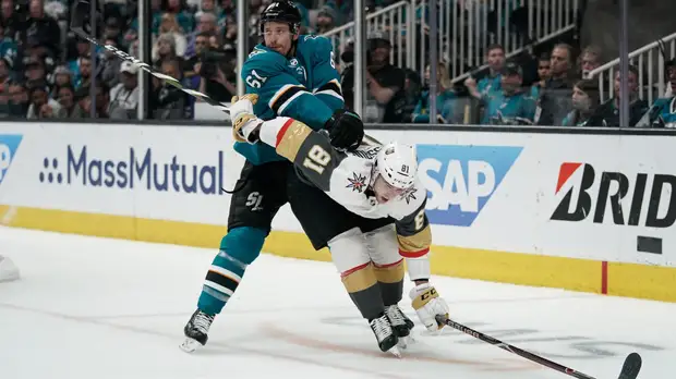 «Сан-Хосе» взял верх над «Вегасом» и вышел во второй раунд плей-офф НХЛ