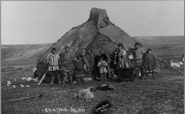 Подлинная жизнь эскимосов в начале ХХ века аляска, интересно, история, повседневная жизнь, познавательно, северный быт, фотохроника, эскимосы