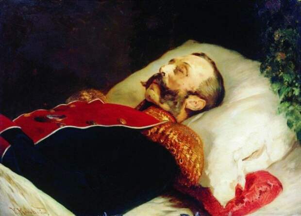 К. Е. Маковский. «Александр II на смертном одре».