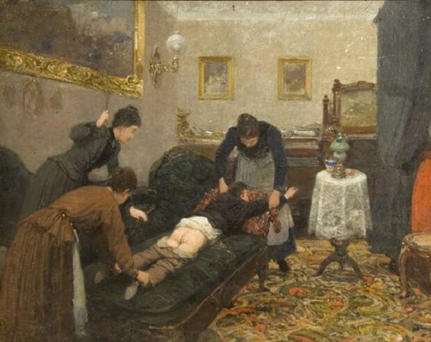 Павел Ковалевский.«Порка». 1880 г. Павел Ковалевский.«Порка». 1880 г.