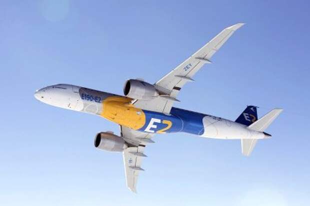 Embraer 190-E2 во время лётных испытаний