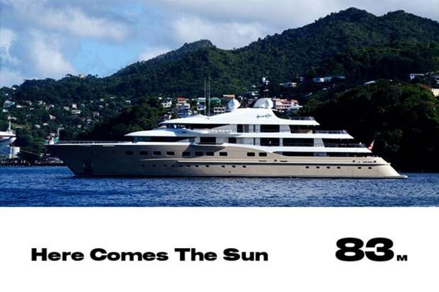 16. Here Comes The Sun forbes, богатство, миллиардер, рейтинг, роскошная жизнь, россия, яхта