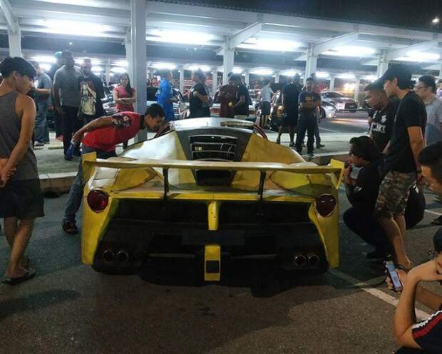 Житель Малайзии попытался сделать реплику Ferrari LaFerrari