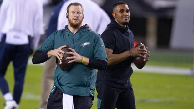 Carson Wentz and Jalen Hurts Eagles