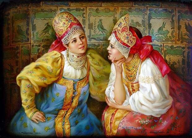 Старая Русь в Федоскинских миниатюрах.