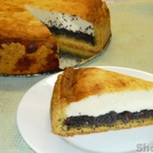 Творожный пирог с маком