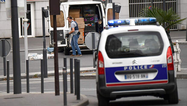 Автомобиль французской полиции. Архивное фото