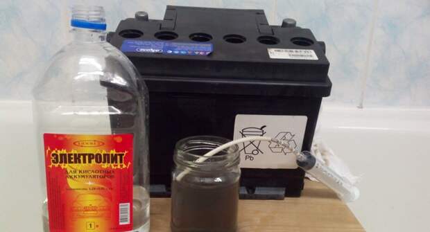 Потемнел электролит в аккумуляторе: что делать
