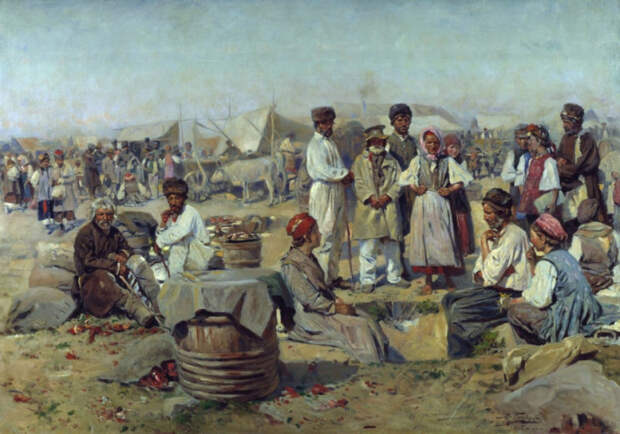 В. Маковский, Ярмарка в Полтаве В. Маковский, Ярмарка в Полтаве