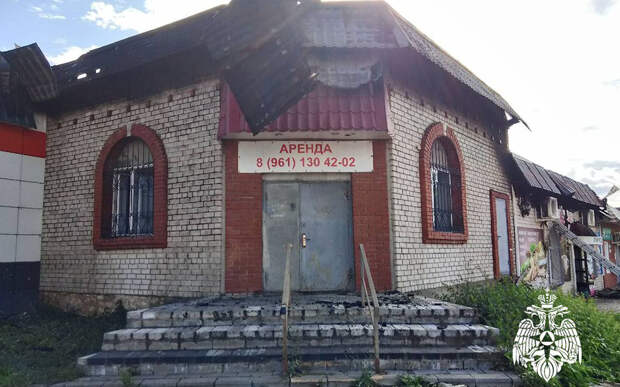 В Рязанской области в посёлке Гусь-Железный произошёл крупный пожар в магазине