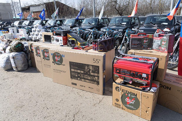 Тульская область передала на СВО и жителям новых территорий рекордные 800 тонн техники и имущества