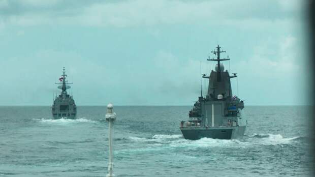 Корабли ТОФ провели учения с фрегатом ВМС Таиланда в Сиамском заливе