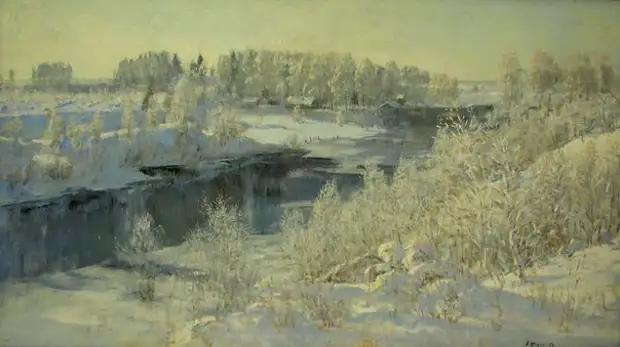 Словно благовест, манит сиянье берёз... Художник Вячеслав Фёдоров