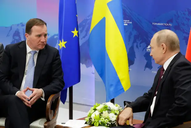 Владимир Путин с экс-премьером Швеции