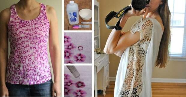 20 удачных идей обновить блузу или футболку за копейки