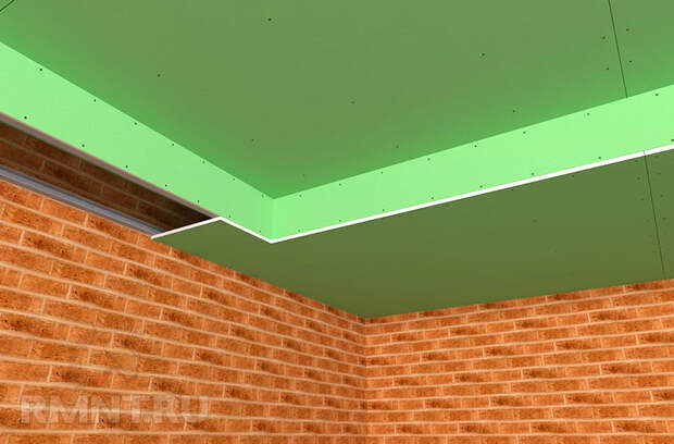 Потолок из гипсокартона, одноуровневый, многоуровневый