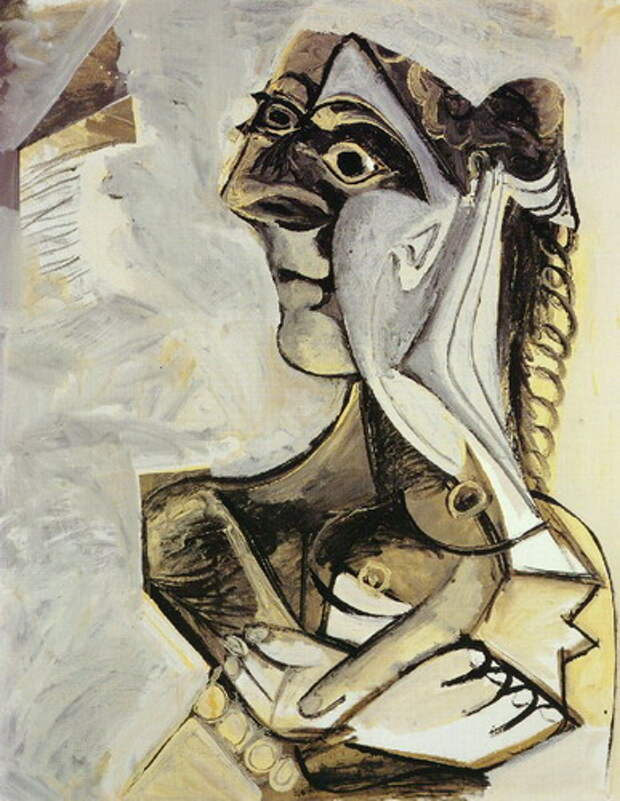 Пабло Пикассо. Сидящая женщина (Жаклин). 1971 год