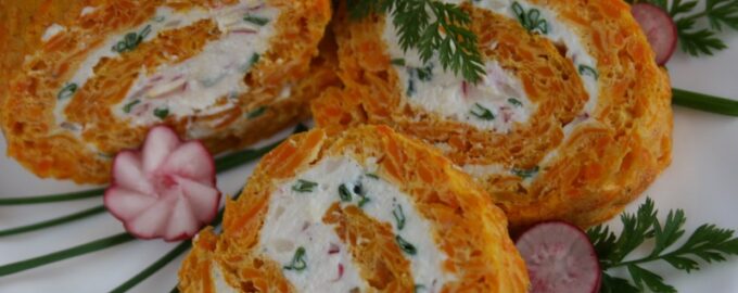 Морковный рулет вкусный рецепт с фото пошагово и видео