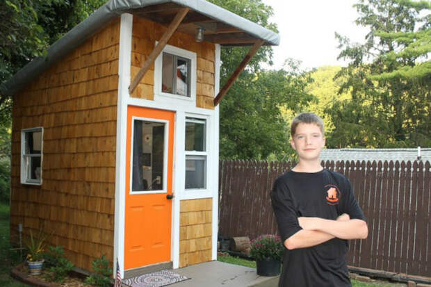 13-летний подросток построил дом, который стоит увидеть маленький дом, Строительство, Дети, мечта, минимализм, жизнь отдельно от родителей, длиннопост
