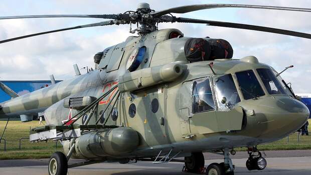 Минобороны РФ показало кадры боевой работы экипажей вертолетов Ми-28 и Ми-24 на Украине