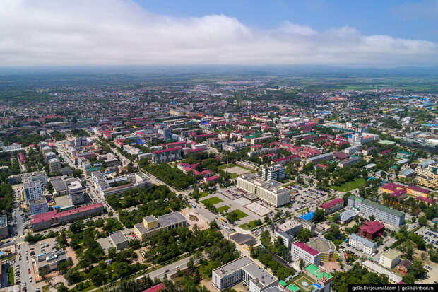 Южно-Сахалинск с высоты — город с японским наследием
