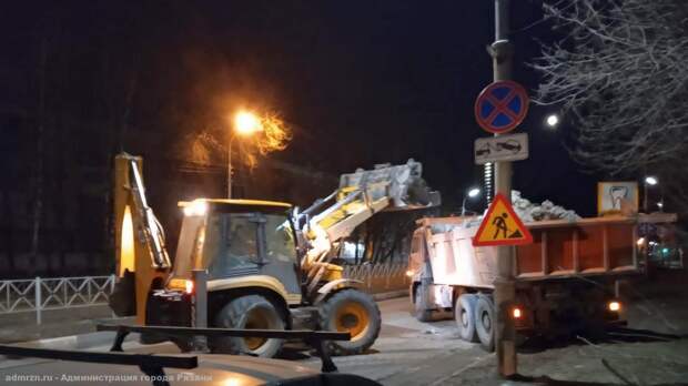 Ночью 22 февраля в Рязани будут вывозить снег с улицы Есенина и Московского шоссе